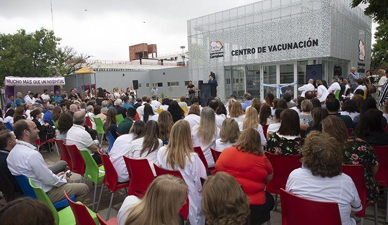 El Garrahan inauguró el Centro de Vacunación más grande del país