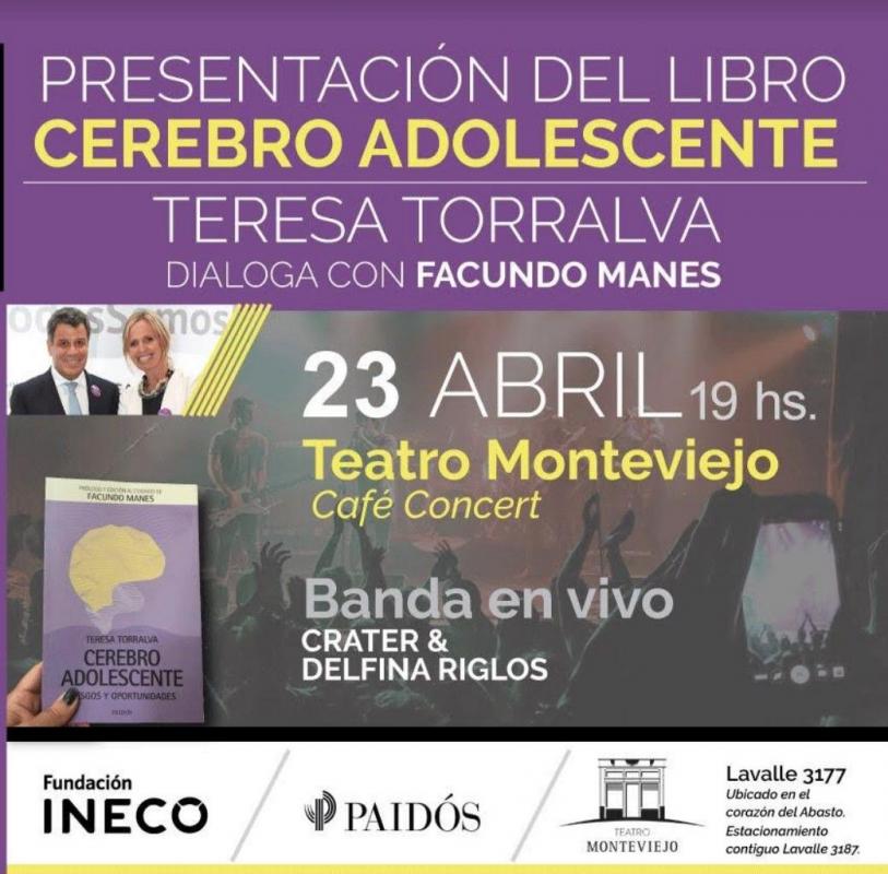 Presentación del libro Cerebro Adolescente de la Dra. Teresa Torralva