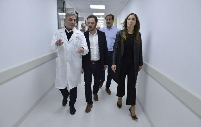 Vidal y Scarsi visitaron la nueva guardia del hospital San Juan de Dios de La Plata