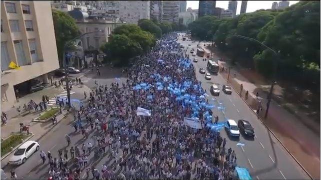 Esto es parte de lo que fue la Marcha por la Vida en Bs As