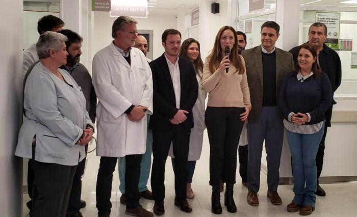 Vidal y Scarsi visitaron la nueva guardia del hospital Cetrángolo de Vicente López