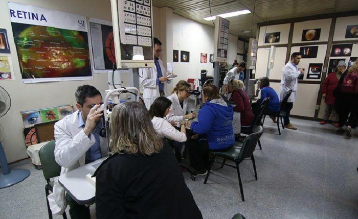 En San Isidro se realizaron controles a pacientes diabéticos para prevenir la retinopatía diabética