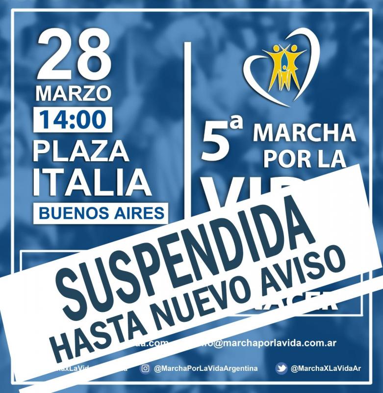 Suspendemos porque defendemos TODAS las vidas.