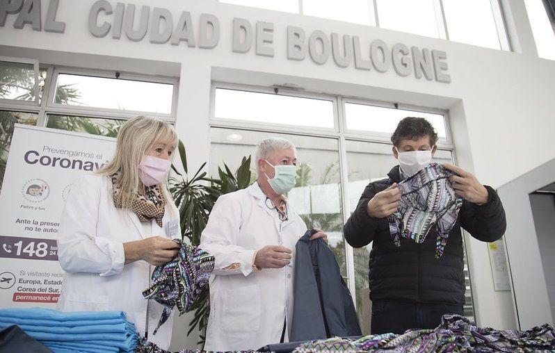 San Isidro: donan cofias para las enfermeras de los tres hospitales municipales