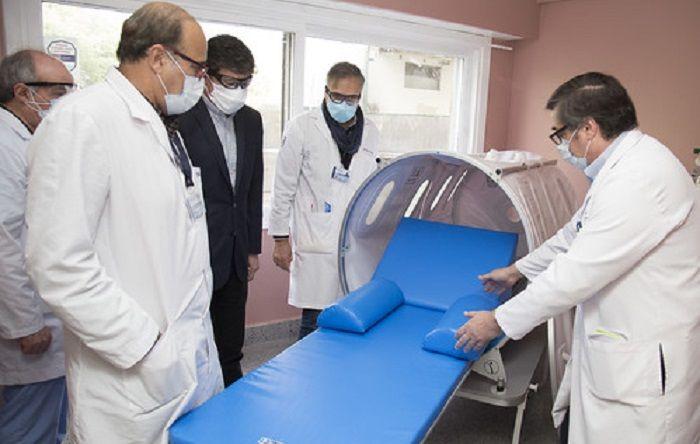 San Isidro incorporó una cámara hiperbárica para pacientes con COVID-19