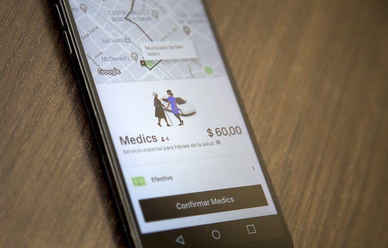 En San Isidro la empresa Uber trasladará gratuitamente al personal de salud