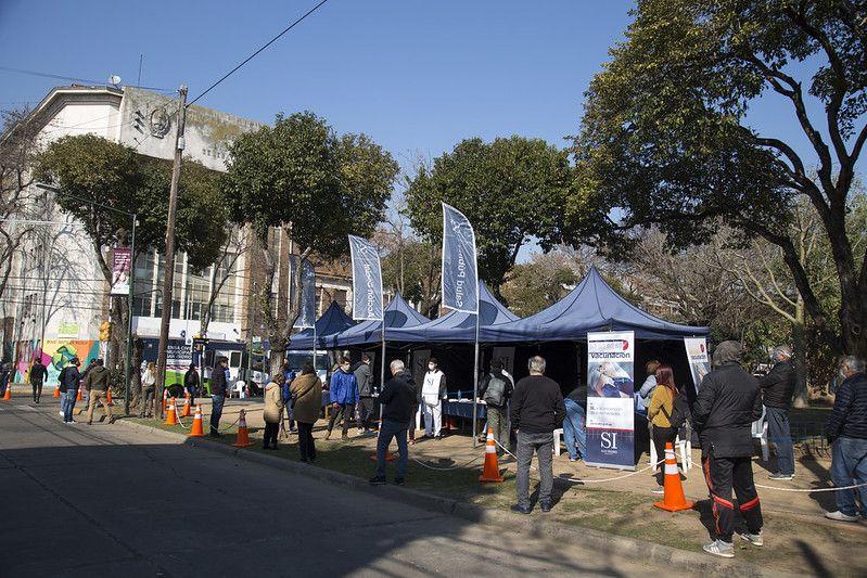 San Isidro: La búsqueda de casos positivos COVID-19 estuvo en Plaza Castiglia