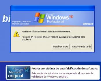 Windows genuine validation advance