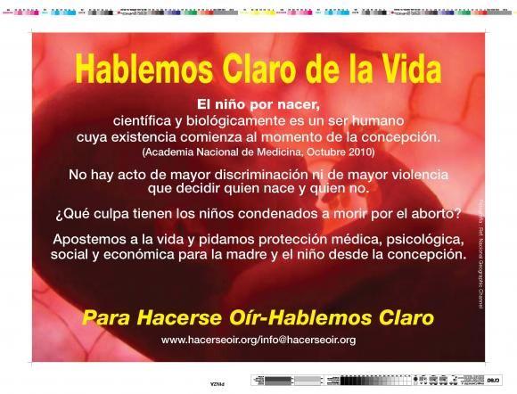 A los Senadores: ¡Urge defender la vida, nunca legalizar el genocidio de inocentes!