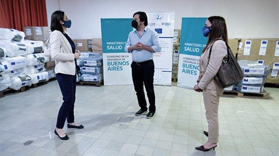 La Provincia recibió una donación de insumos médicos de la Unión Europea