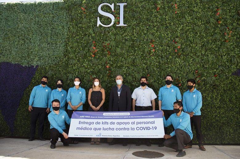 Por la pandemia, una fundación internacional homenajeó al personal de salud de San Isidro