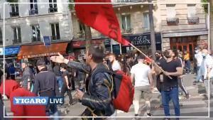 Hordas de izquierdistas atacan procesión en Francia