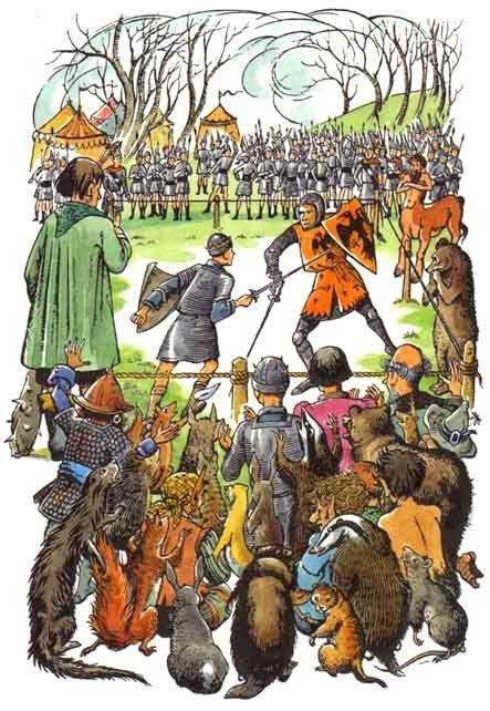 La caza, la esgrima y el duelo en Las crónicas de Narnia
