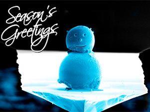 El muñeco de nieve más pequeño del mundo… mide 0,01 milimetros