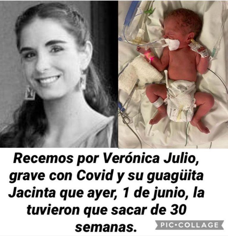 “Te vamos a tener que intubar e interrumpir el embarazo”: la chilena que tuvo a su hija estando hospitalizada grave por covid-19