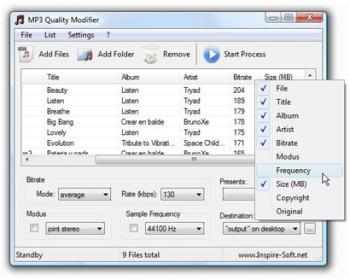 Mp3 quality modifier: cambiar el tamaño de canciones en mp3