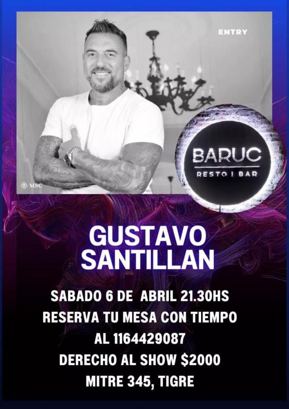 SABADO 6 ABRIL SHOW EN ¨BARUC¨