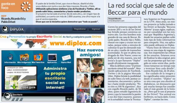 CLARÍN | Diplox, la Red Social de Beccar para el Mundo