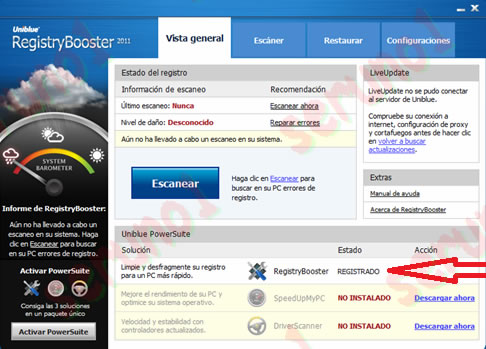 RegistryBooster 2011 5.0.0.14 [Limpia el Registro a Fondo]