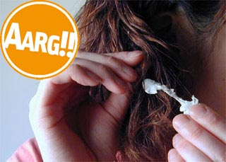Trucos para despegar chicle del pelo