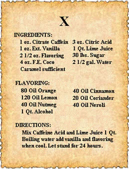 La formula “Secreta” de la Coca-Cola