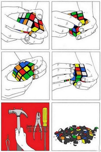 Para los que nunca pudieron con el cubo mágico (RUBIK) ...