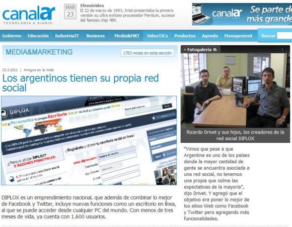 Los argentinos tienen su propia red social