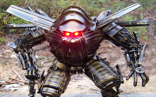 Fan de Transformers crea su propio ejército de robots