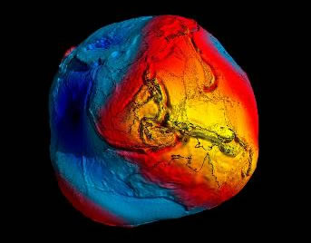 La gravedad hace que la Tierra se vea como una papa