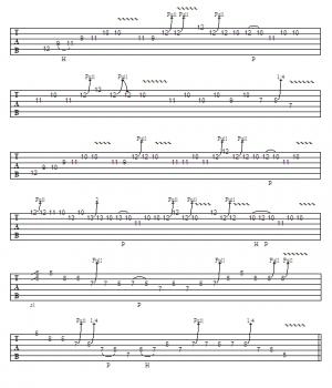 Partituras  y tablaturas de todas las canciones!!