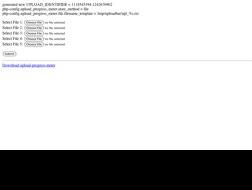 Upload de archivos, con barra de progreso