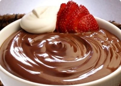 Mousse de chocolate y dulce de leche