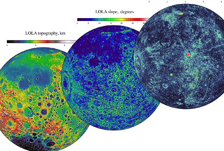 Aquí está el primer mapa topográfico completo de la Luna