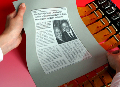 Papel electrónico flexible