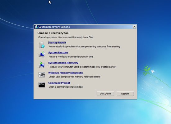 Windows 7 System Repair x64 ISO