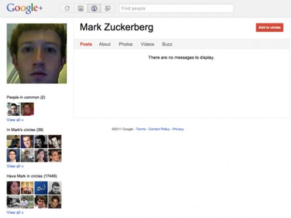 Zuckerberg es el más seguido en Google+ 