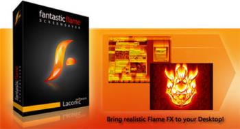 Fantastic flame screensaver