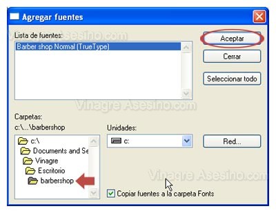 Como instalar las fuentes en la PC.