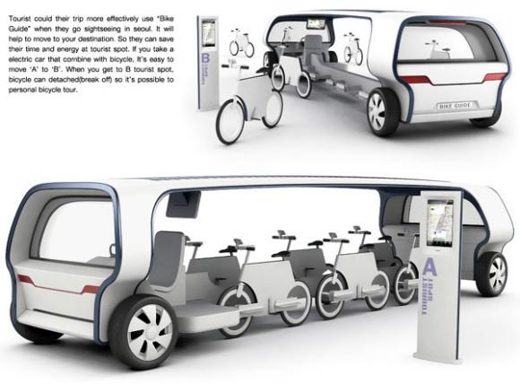 Autobus que cambia asientos por bicicletas, el Bicibus