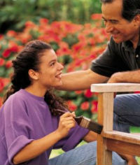 Decoración del jardín de verano