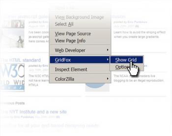 Gridfox: extensión de firefox para trabajar con cuadríulas