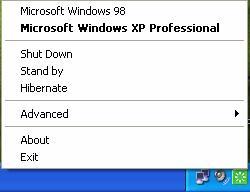 Restart: elije la partición de arranque