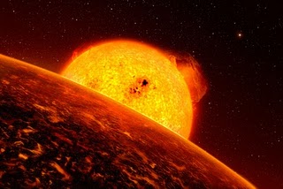Tierras calientes tienen atmósferas de roca.