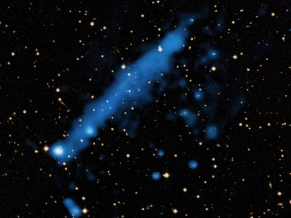 Captada una cola de rayos X procedente de un púlsar.