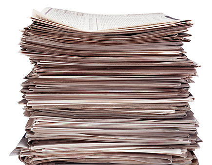 Periódicos para el combustible de los automóviles.