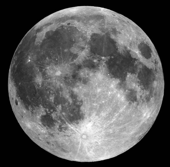 Las huellas del hombre en la Luna.