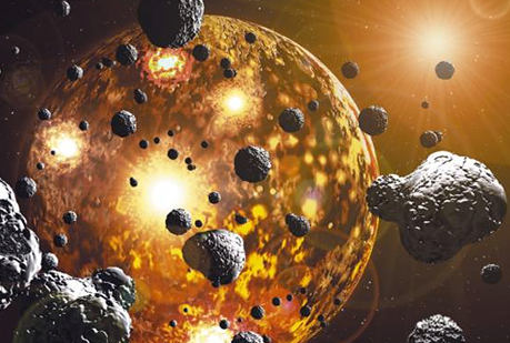 El oro y los metales preciosos llegaron del espacio.