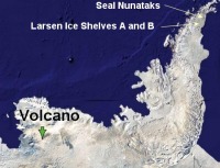 Hay un volcán activo bajo el hielo de la Antártida
