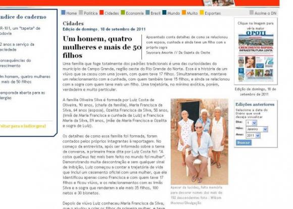 Un agricultor brasileño de 90 años ha tenido 50 hijos con sus dos mujeres, su cuñada y su suegra