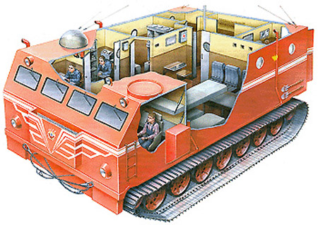 Los diez vehículos para la nieve más curiosos.